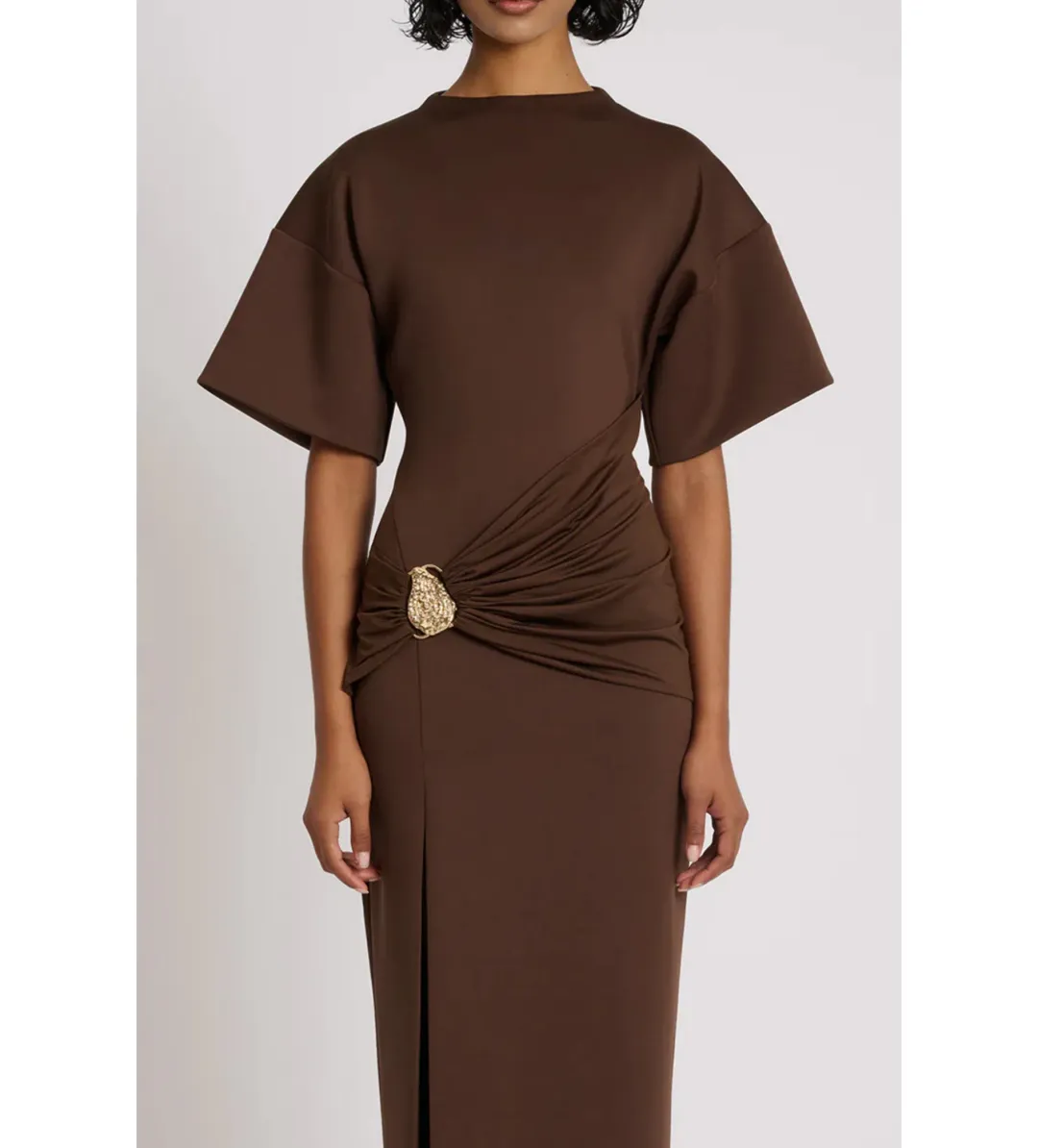Eliya The Label Aldo Maxi Dress Chocolate Size 12 for rent on The Volte - main image