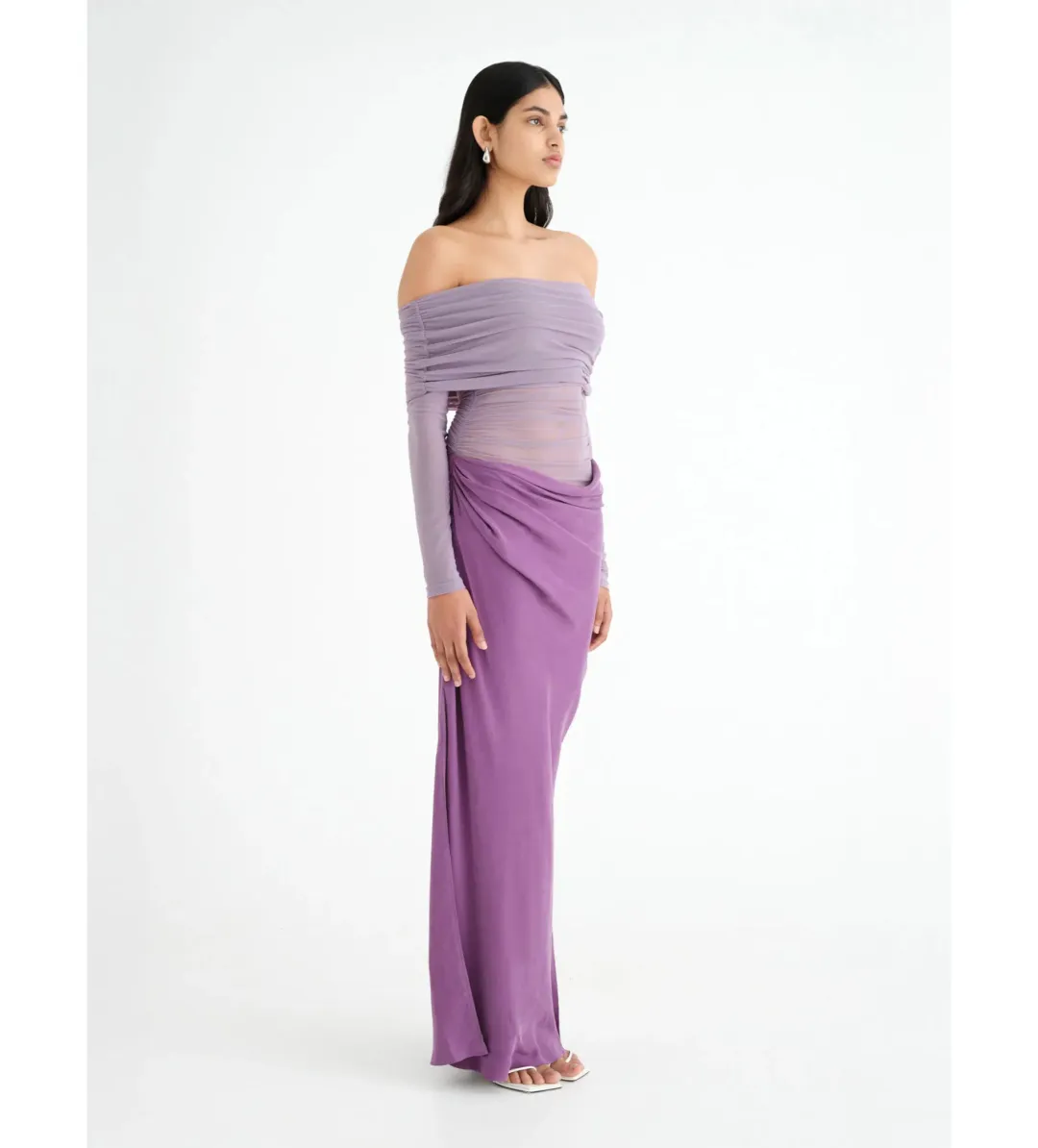 Benni Yasmin Off Shoulder Top in Vintage Orchid Size 6 for rent on The Volte - main image