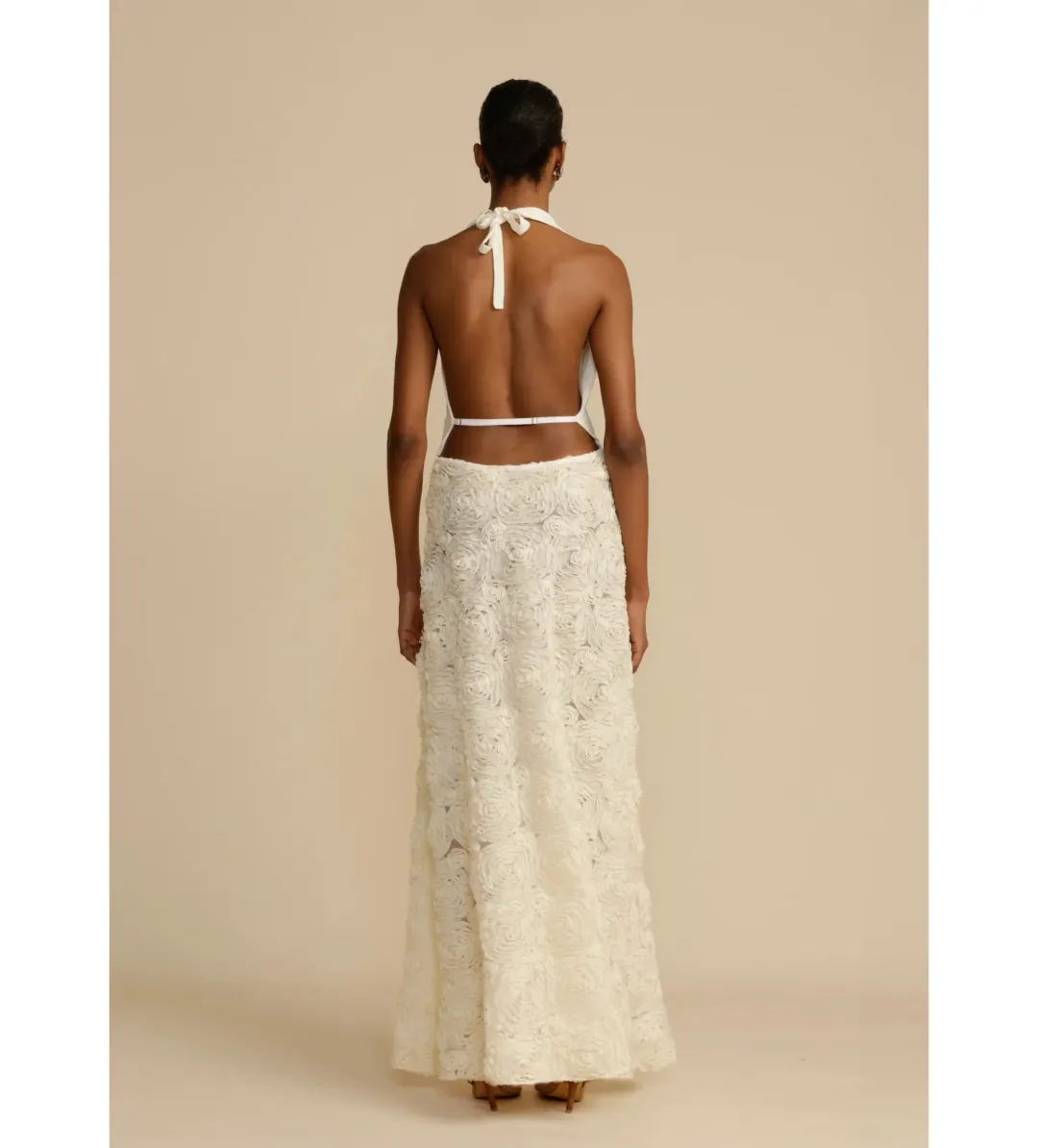Arcina Ori Adriana Maxi Dress White Size AU 10 for rent on The Volte - main image