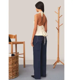 Tae Park Sculpted Halter Top Ivory Size S AU 8 for rent on The Volte - image 8