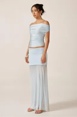 Ance Gria Grace Top and Skirt Set in Ice Blue Size XS / AU 6/8 for rent on The Volte - image 2