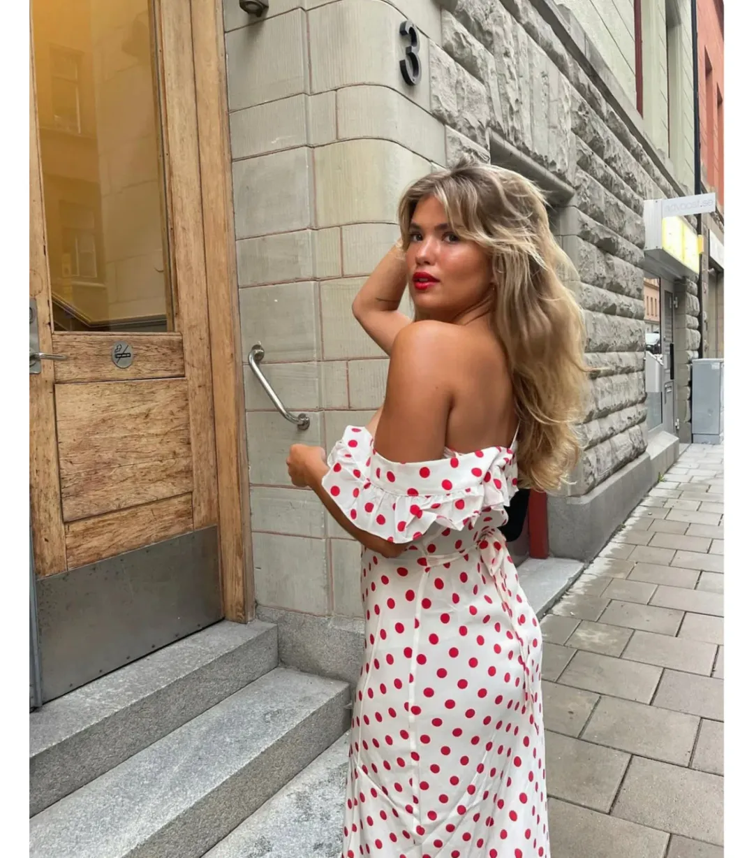 Realisation Par Claudia Maxi Dress in Super Dot Size AU 8  for rent on The Volte - main image