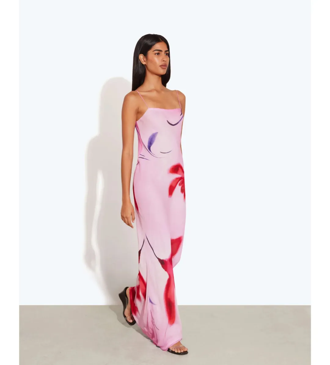 Rat & Boa Alici Pink Floral Maxi Dress Size 10 for rent on The Volte - main image