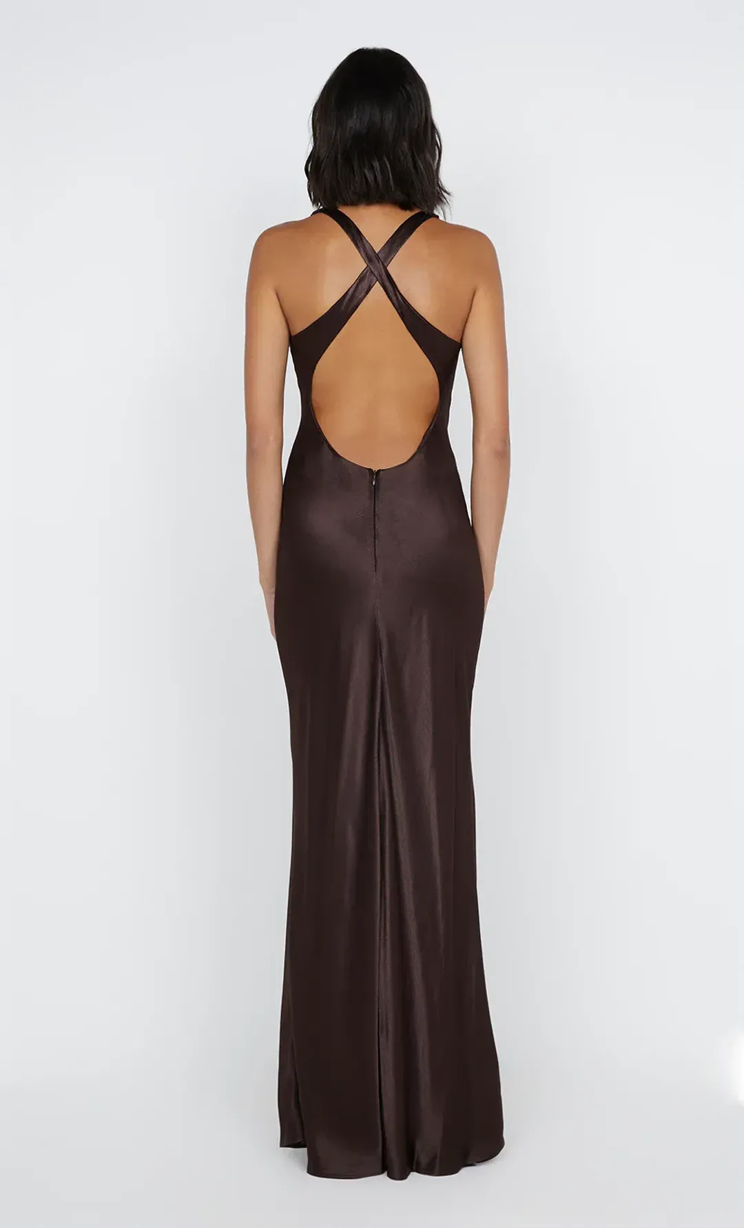 Bec & Bridge Maxina Crossover Maxi Dress Brown Size 12 for rent on The Volte - main image