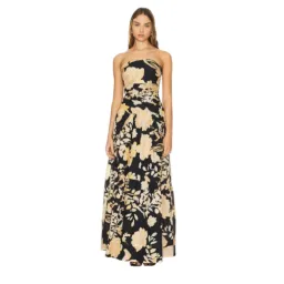 SHONA JOY Xenia Strapless Tiered Maxi Dress Gown in Black Size AU  8 for rent on The Volte - image 2