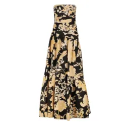 SHONA JOY Xenia Strapless Tiered Maxi Dress Gown in Black Size AU  8 for rent on The Volte - image 5