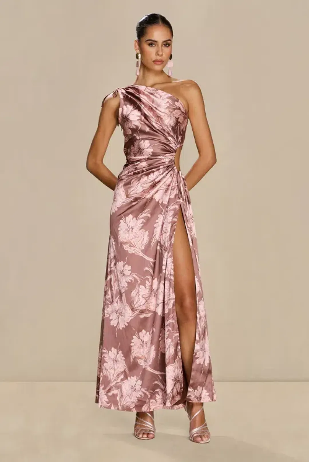 SONYA MODA Desert Rose Floral Maxi Dress SZ L / 12-14 for rent on The Volte - main image