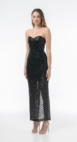 Pilgrim Sequins Black Dress Size 6 for rent on The Volte - image 1