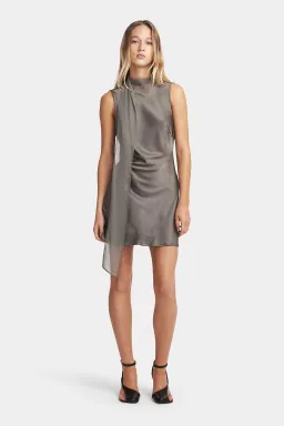Hansen & Gretel Suki Mini Dress Dusty Olive Size 8 for rent on The Volte - image 3