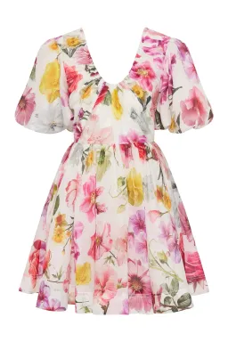 Aje Fleur Collage Mini Dress  Floral Size AU 10 for rent on The Volte - image 6