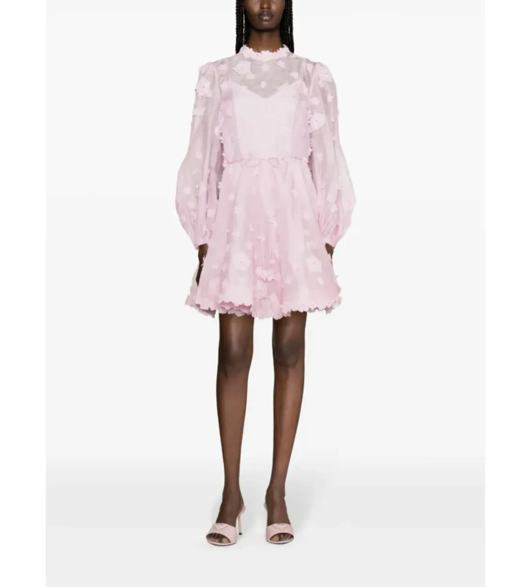 Zimmermann Matchmaker Lift Off Mini Dress Lilac Size 1/AU 10 for rent on The Volte - main image