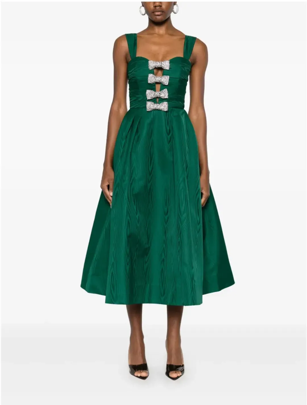 Rebecca Vallance Luiza Midi Dress Green Size 14 for rent on The Volte - main image