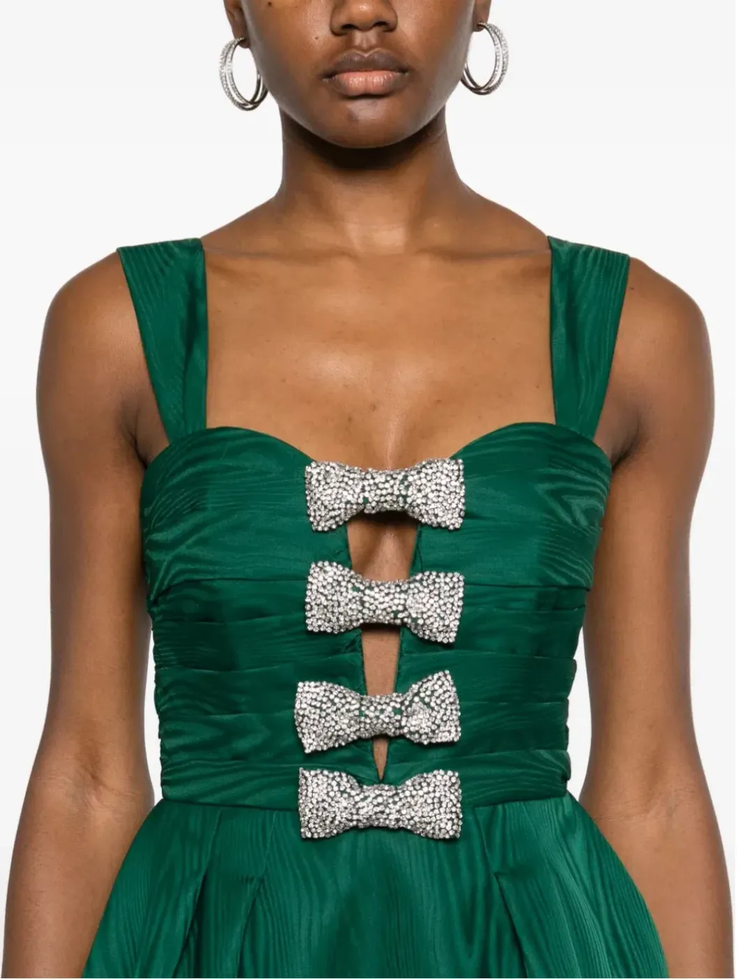 Rebecca Vallance Luiza Midi Dress Green Size 14 for rent on The Volte - main image