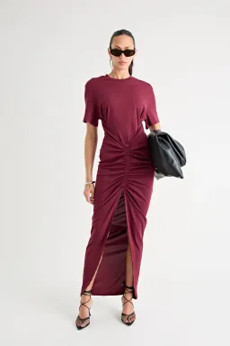 Pfeiffer Niko Maxi Dress Burgundy Size 12 for rent on The Volte - image 7