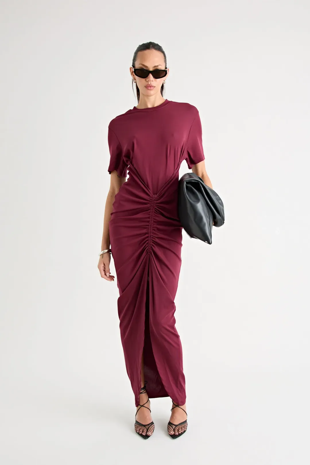 Pfeiffer Niko Maxi Dress Burgundy Size 12 for rent on The Volte - main image