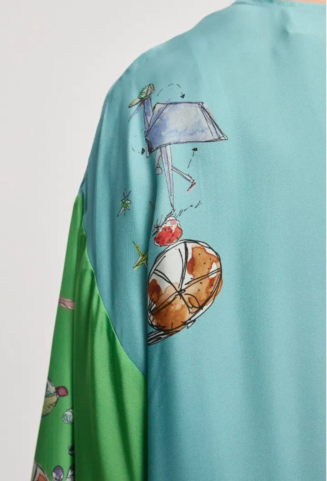 Alemais Daria Silk Midi Dress  Multi Size 16 for rent on The Volte - main image