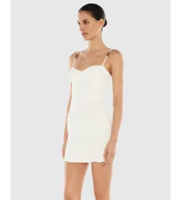 Manning Cartell Double Time Pleat Mini Dress White Size AU 8 for rent on The Volte - image 2