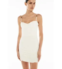 Manning Cartell Double Time Pleat Mini Dress White Size AU 8 for rent on The Volte - image 4