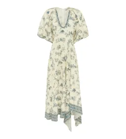 Alemais Casa Midi Dress Multi Floral Size AU 12 for rent on The Volte - image 6