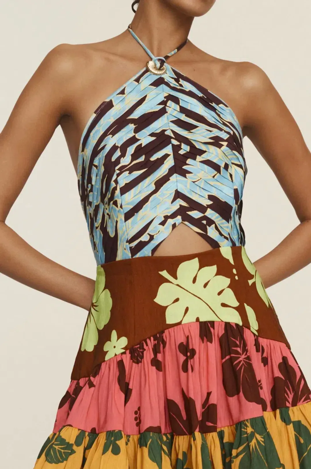 Alemais Poppy Spliced Mini Size AU 12 for rent on The Volte - main image