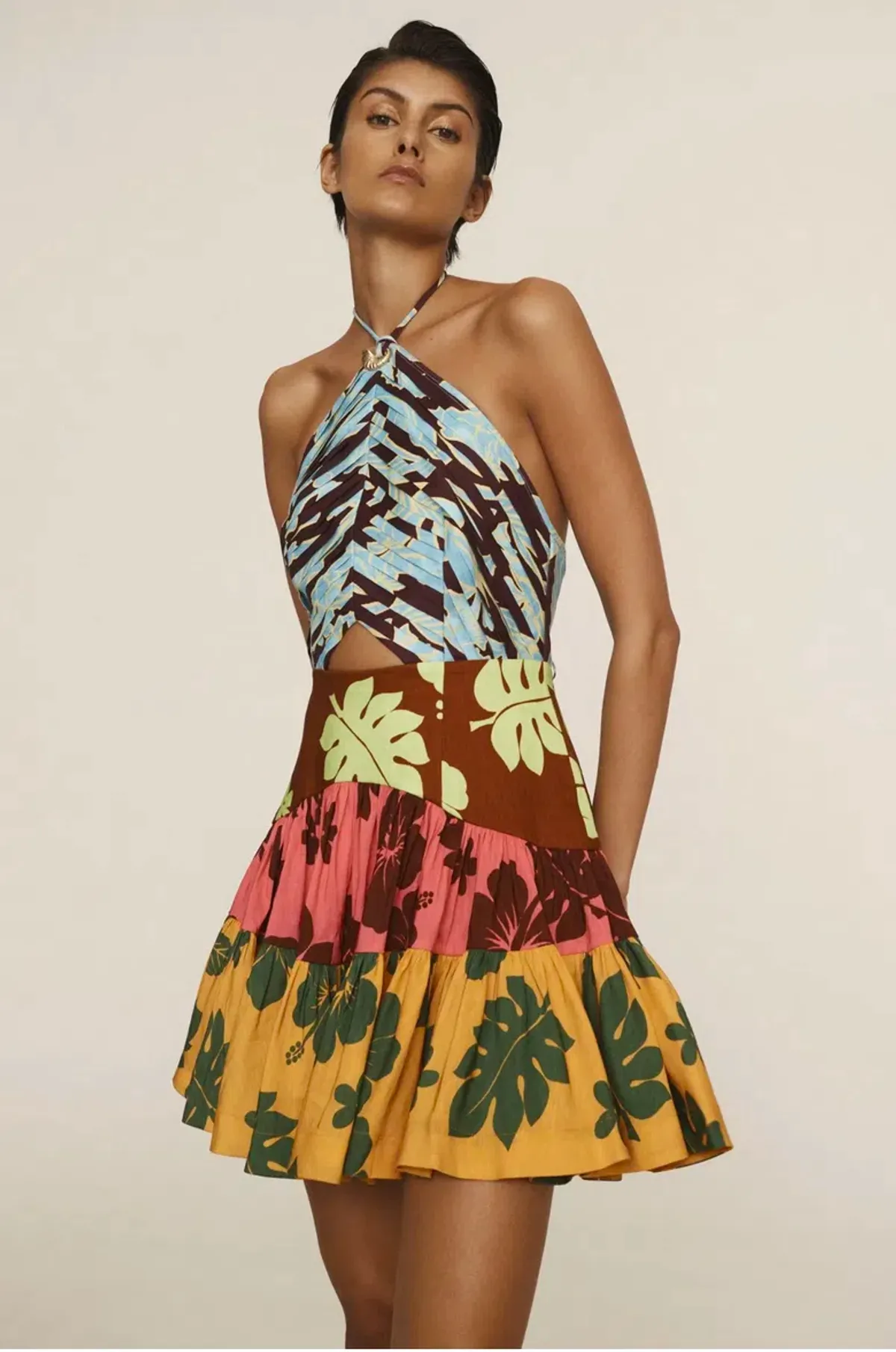 Alemais Poppy Spliced Mini Size AU 12 for rent on The Volte - main image