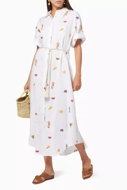 Alemais Under The Sea Shirtdress Ivory Size 8 for rent on The Volte - image 2