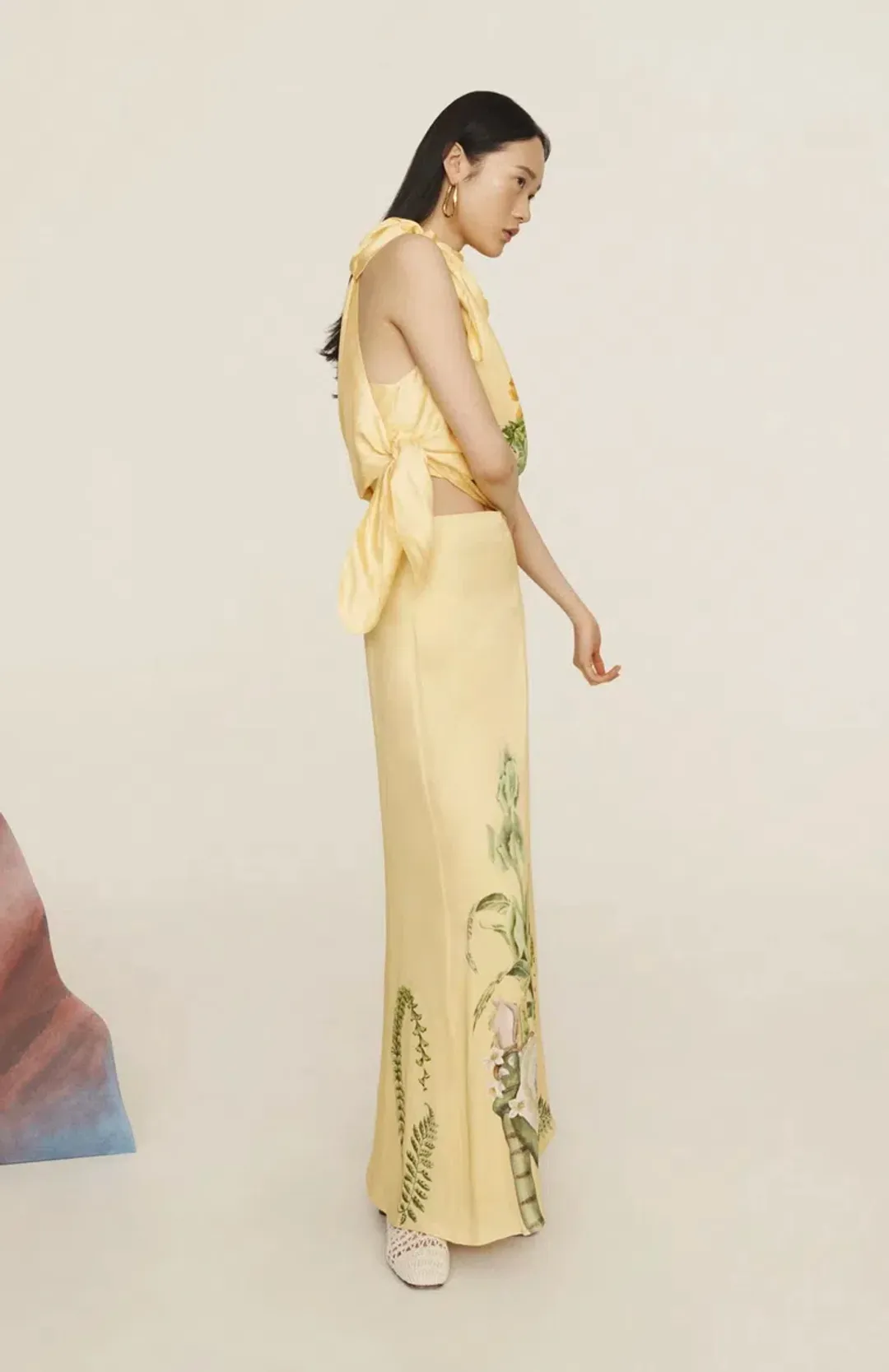 Alemais Sol Top and Skirt Set Yellow Size 16 for rent on The Volte - main image