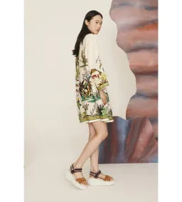 Alemais Day Dream Tunic Mini Dress Multi Print Size AU 12 for rent on The Volte - image 2