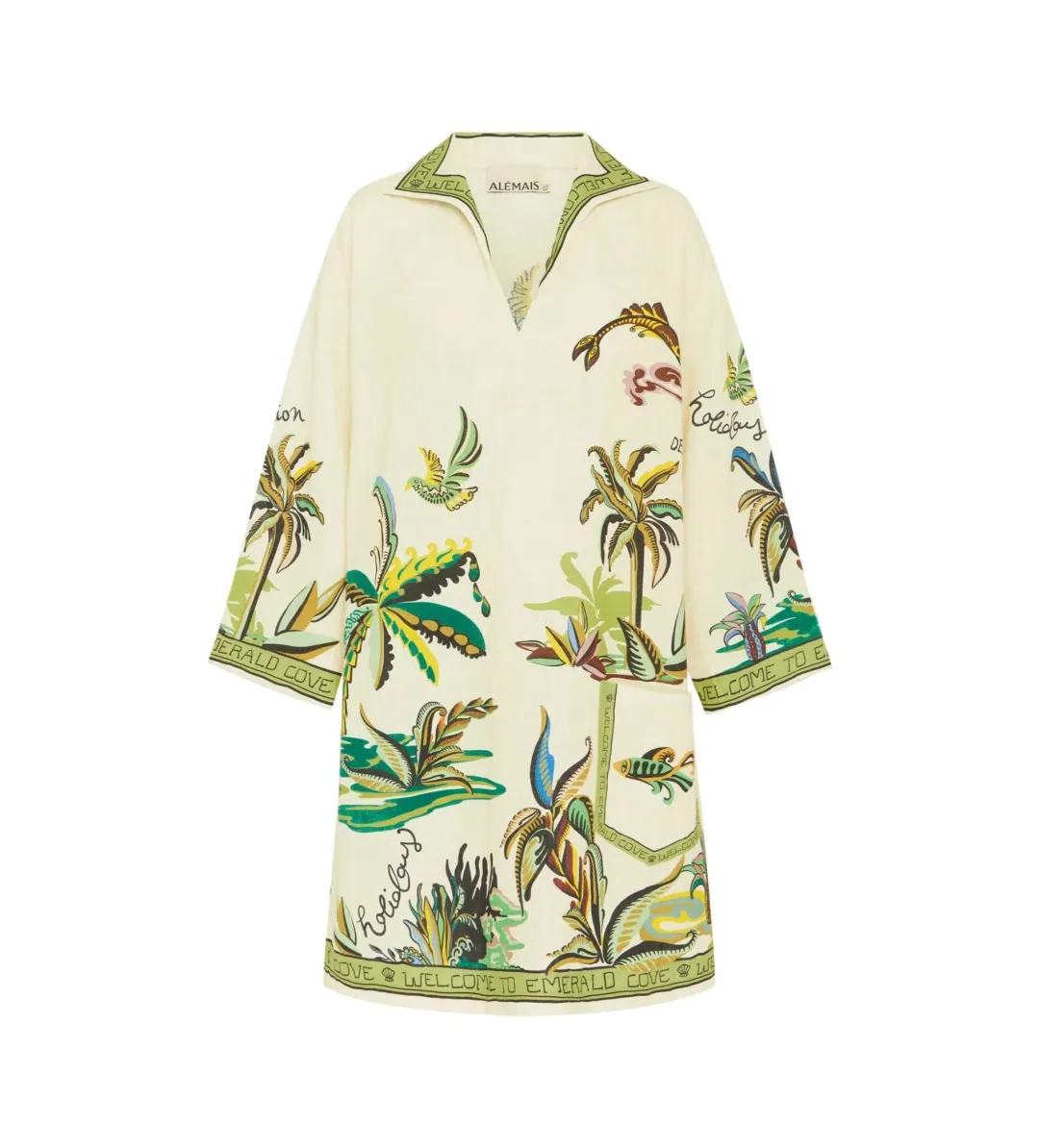 Alemais Day Dream Tunic Mini Dress Multi Print Size AU 12 for rent on The Volte - main image