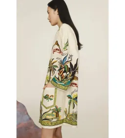 Alemais Day Dream Tunic Mini Dress Multi Print Size AU 12 for rent on The Volte - image 3