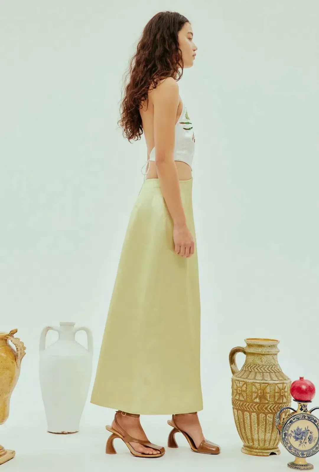 Alemais Seb Embellished Midi Dress Multi Size 16 for rent on The Volte - main image