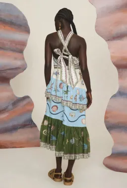 Alemais Bath House Midi Dress Multi Size 16 for rent on The Volte - image 4