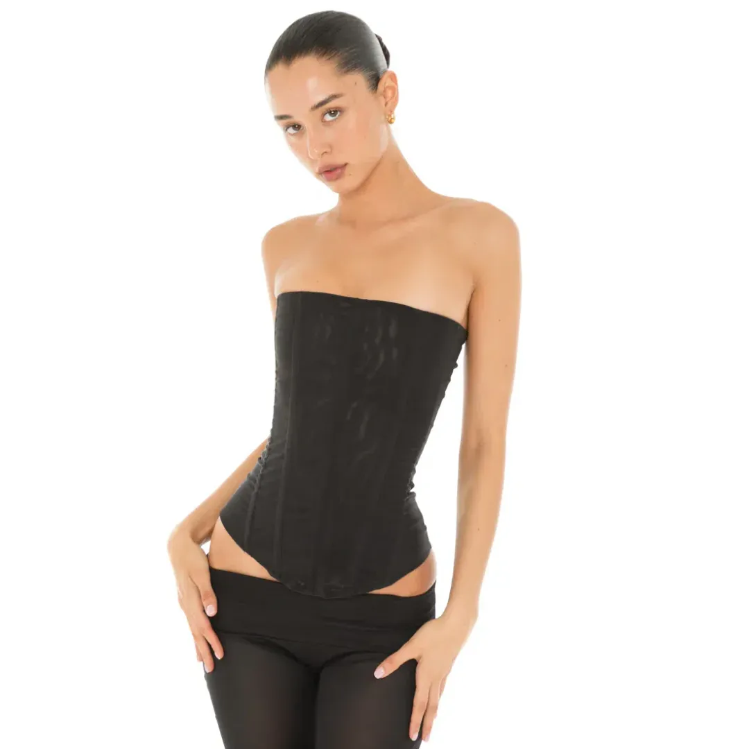 Are You Am I Sunniva Corset Black Size 2/AU 6 for rent on The Volte - main image