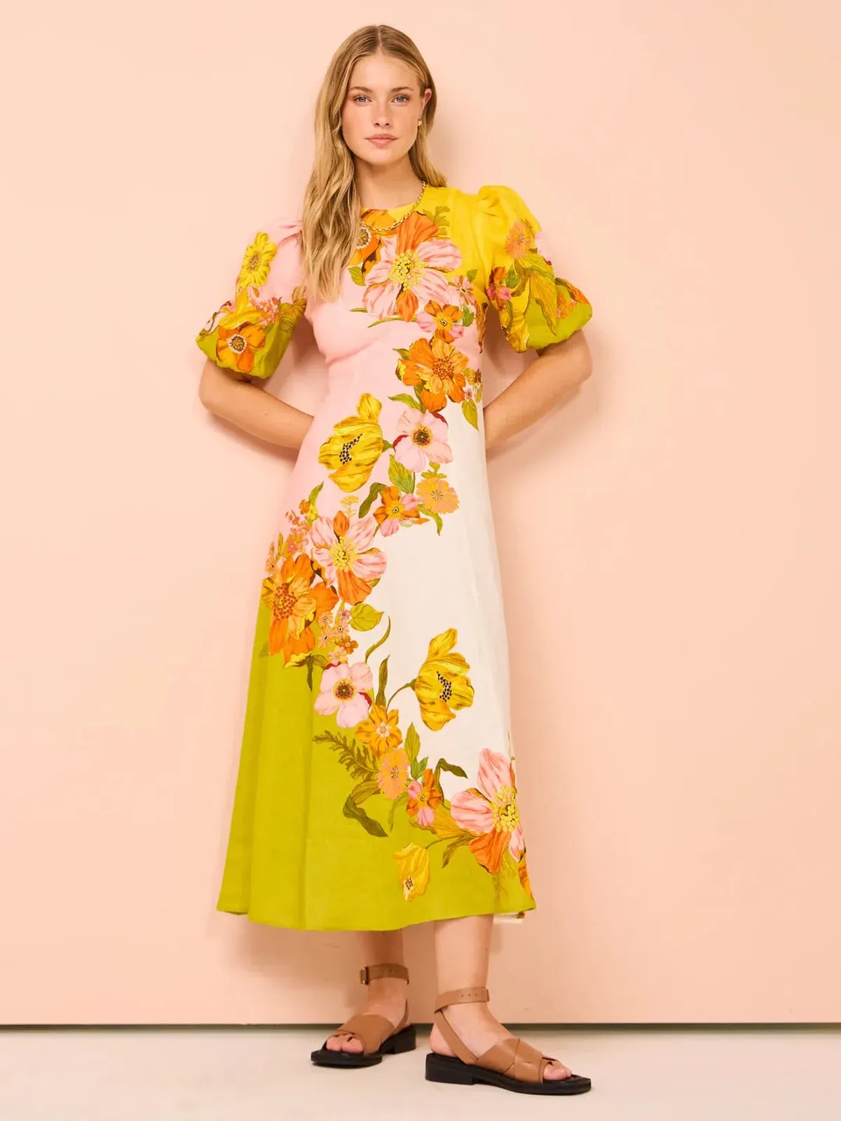 Alemais Silas Midi Dress Size 12 for rent on The Volte - main image