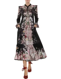 Zimmermann Dancer Tie Neck Midi Dress Floral Size 1 / AU 10 for rent on The Volte - image 1