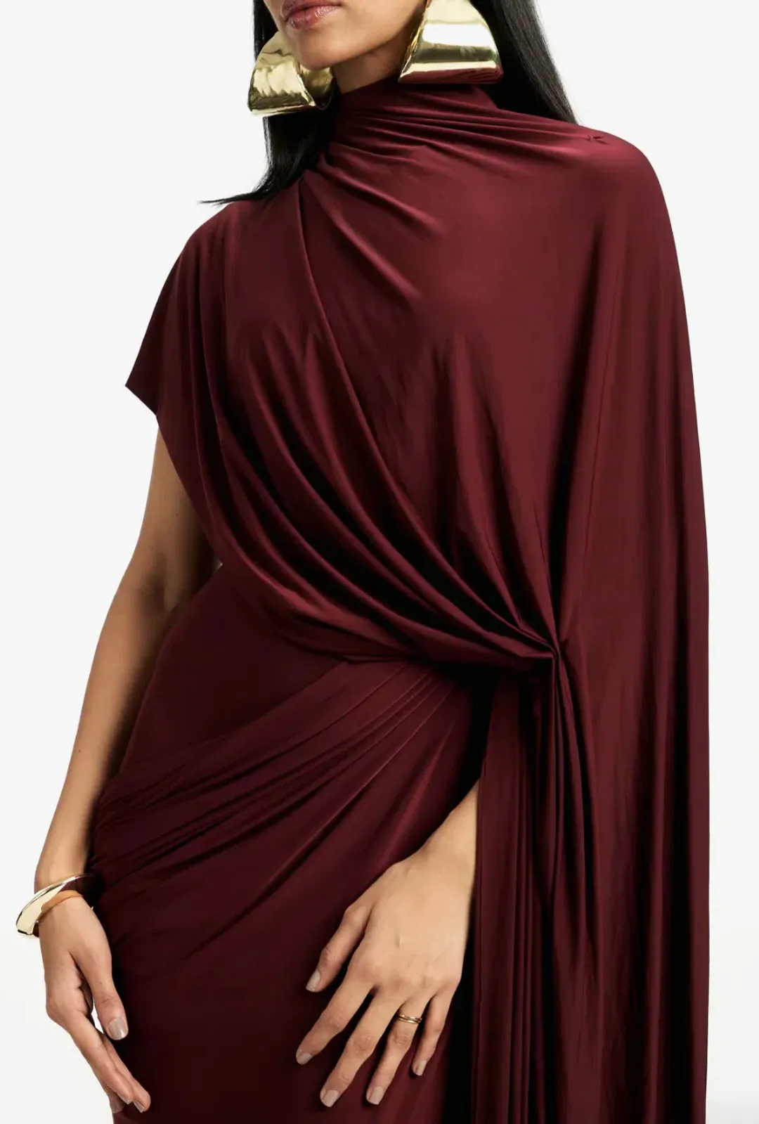 Deme By Gabriella Daphne Maxi Dress Burgundy Size 20 for rent on The Volte - main image