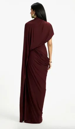 Deme By Gabriella Daphne Maxi Dress Burgundy Size 20 for rent on The Volte - image 4