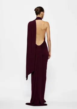 Effie Kats Haven Maxi Dress Burgundy Size 10 for rent on The Volte - image 4