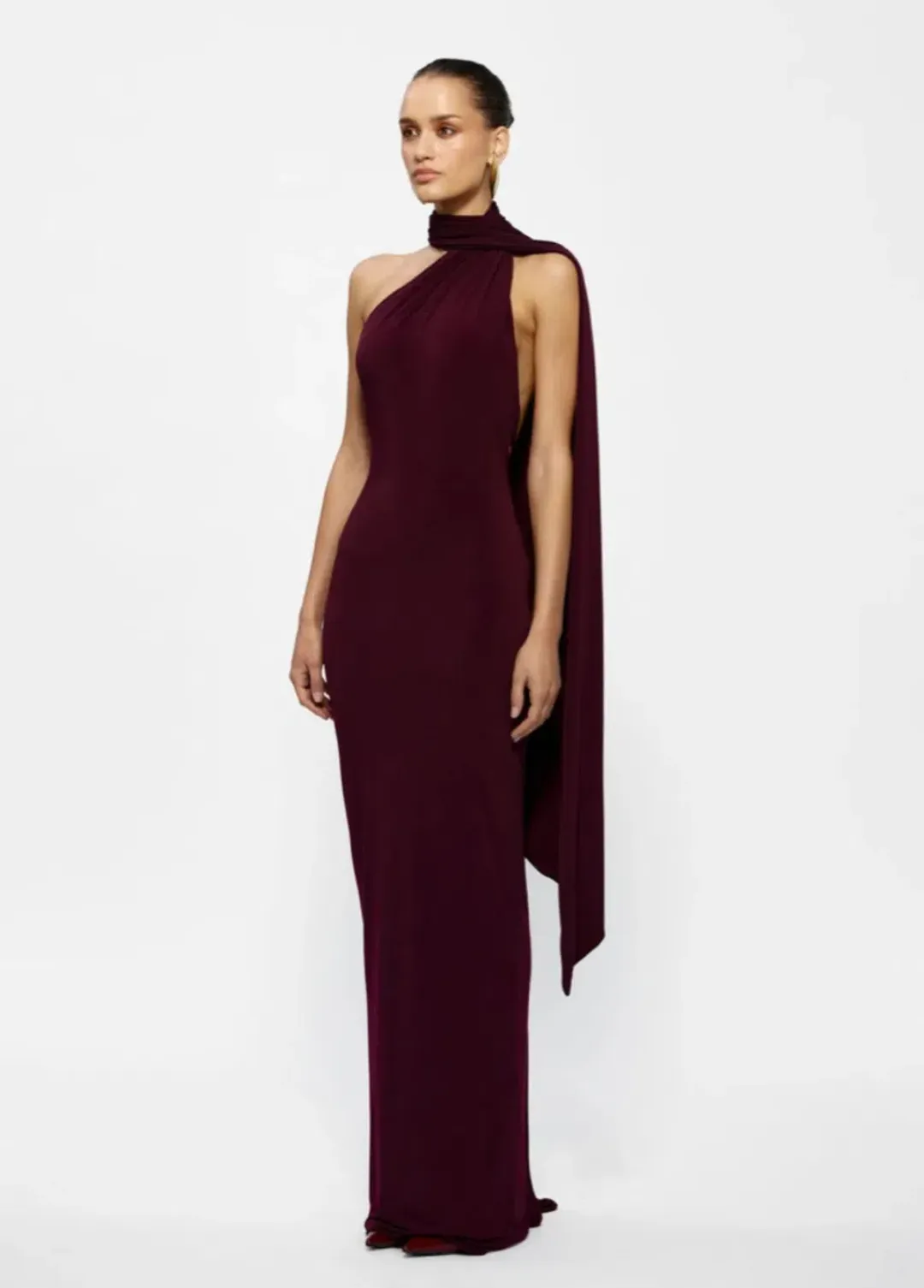 Effie Kats Haven Maxi Dress Burgundy Size 10 for rent on The Volte - main image