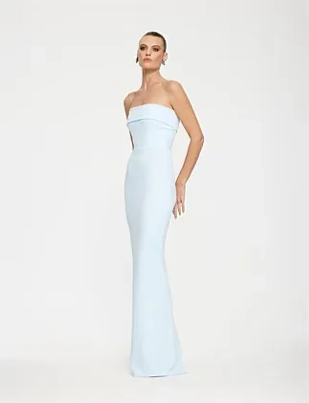 Effie Kats Monroe Gown Ice Blue Size 6/XS for rent on The Volte - main image
