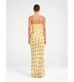Benni Roscoe Maxi Dress in Yellow Size AU 8 for rent on The Volte - image 5