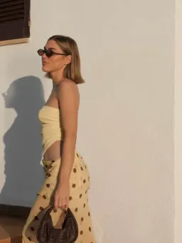 Benni Roscoe Maxi Dress in Yellow Size AU 10 for rent on The Volte - image 2