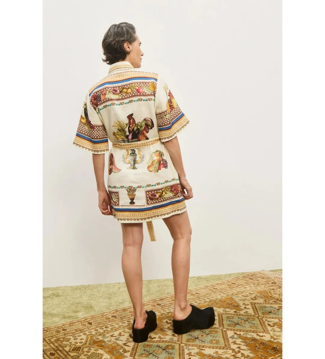 Alemais Mercado Mini Dress Multi Print Size 16 for rent on The Volte - main image