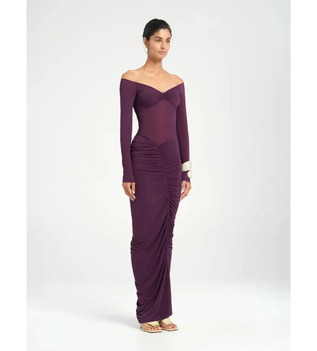 Benni Wilma Maxi Dress in Deep Purple Size 8 for rent on The Volte - main image