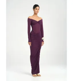 Benni Wilma Maxi Dress in Deep Purple Size 8 for rent on The Volte - image 5