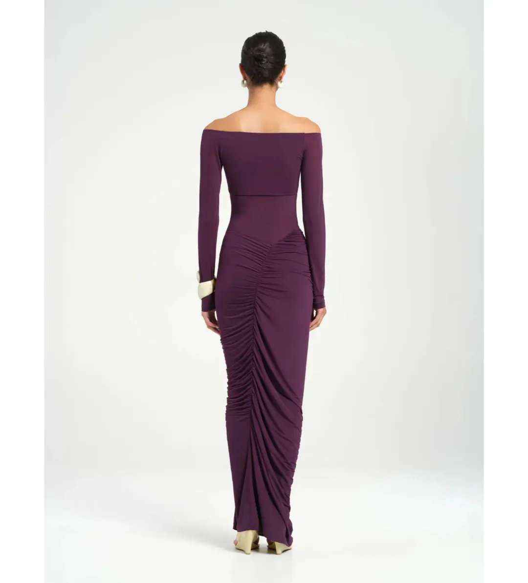 Benni Wilma Maxi Dress in Deep Purple Size 8 for rent on The Volte - main image