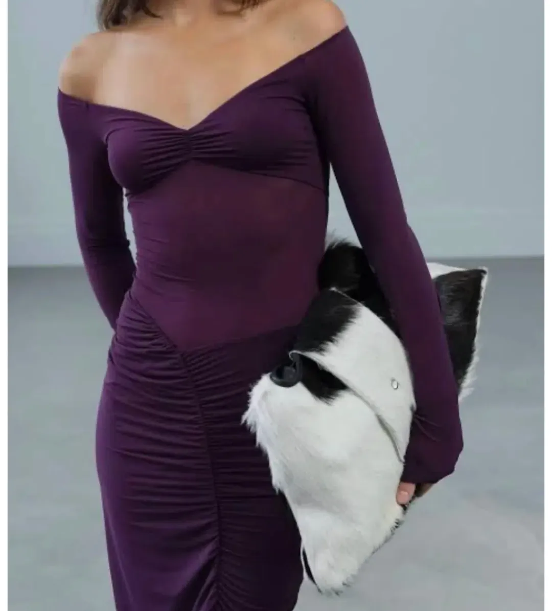 Benni Wilma Maxi Dress in Deep Purple Size 8 for rent on The Volte - main image