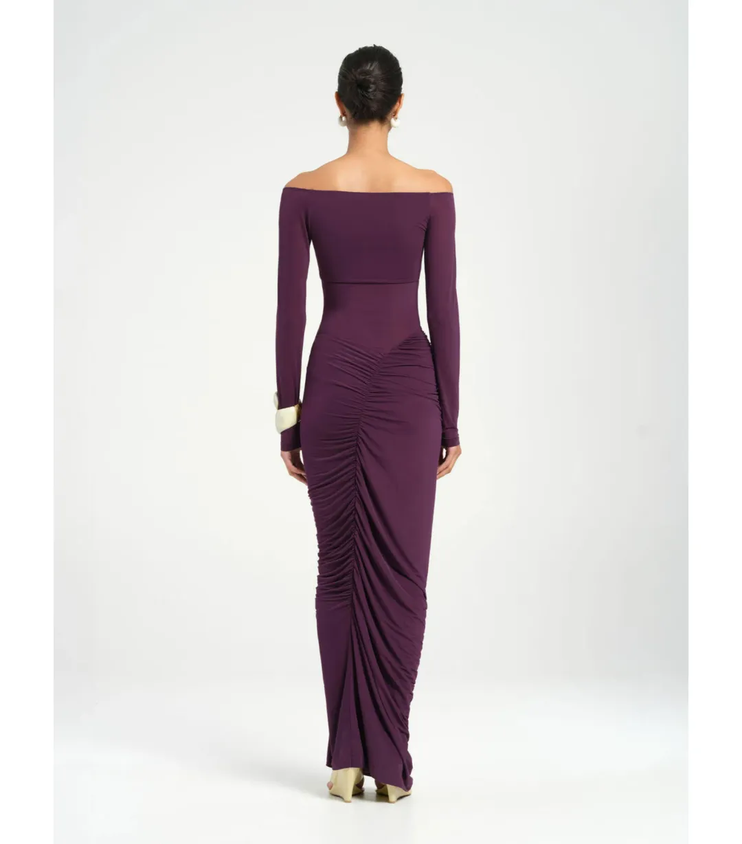 Benni Wilma Maxi Dress in Deep Purple Size AU 10 for rent on The Volte - main image