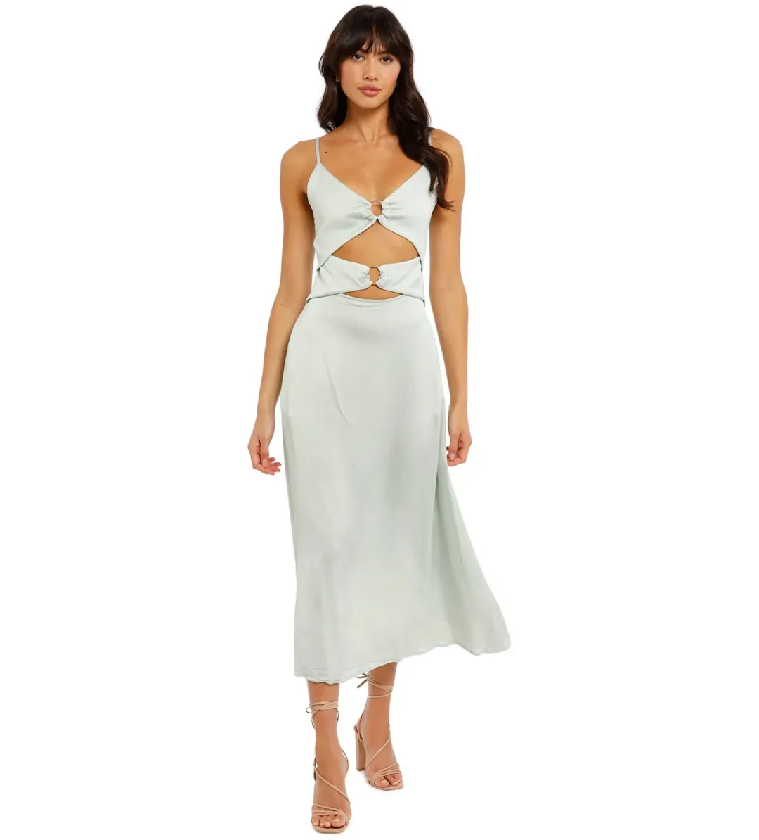 Anna Quan Carina Midi Dress in Pistachio Size L / AU 12 for rent on The Volte - main image