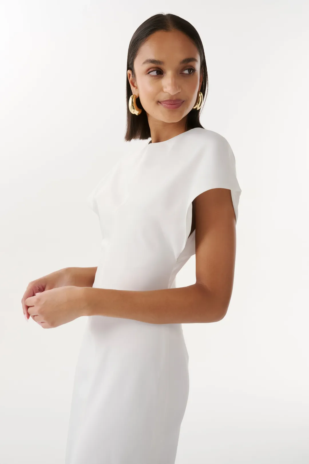 Tongera Alexandra Midi Dress White Size 10 for rent on The Volte - main image